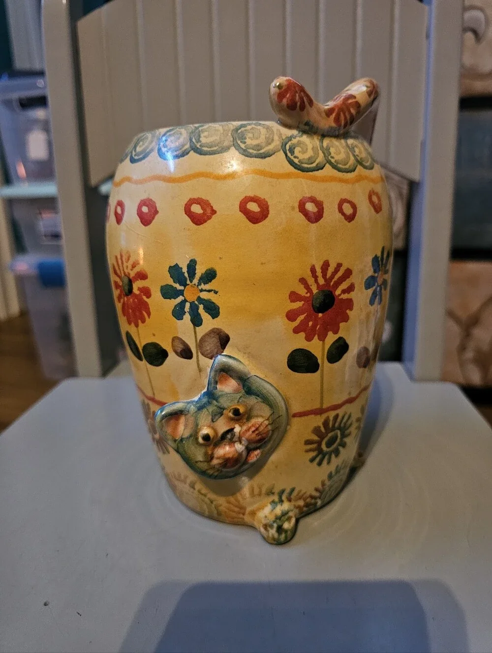Modigliani Italy Whimsical Cat Vase